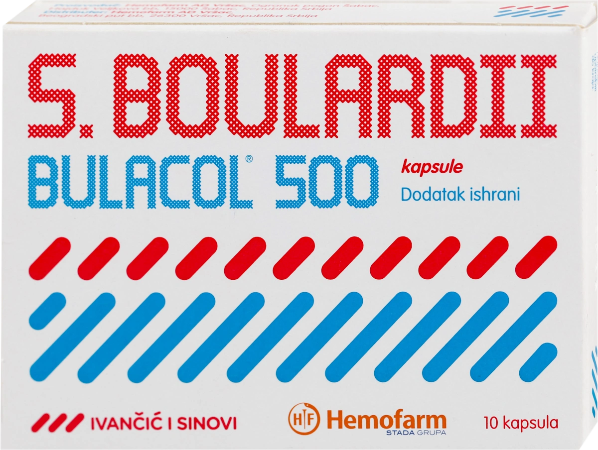 S.BOULARDII BULACOL 500, kapsule, 10 kom