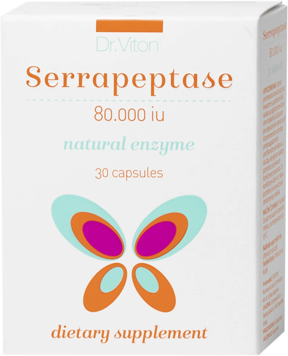Serrapeptase - enzim, 30 kom