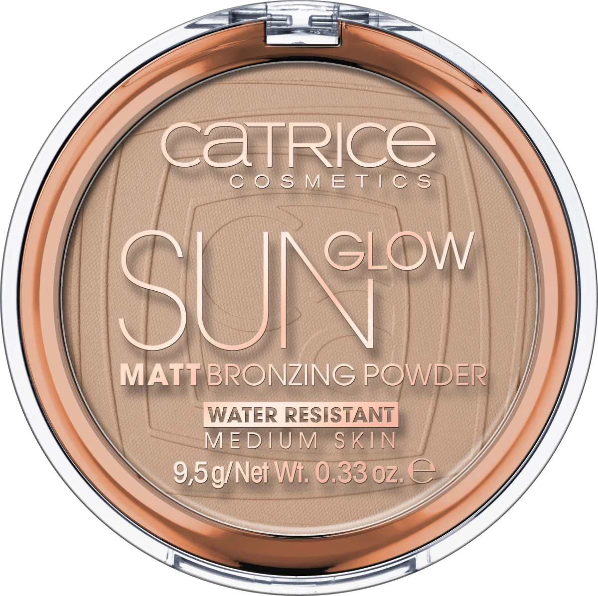Sun Glow Matt Bronzing kompaktni puder – 030 Medium Bronze, 1 kom
