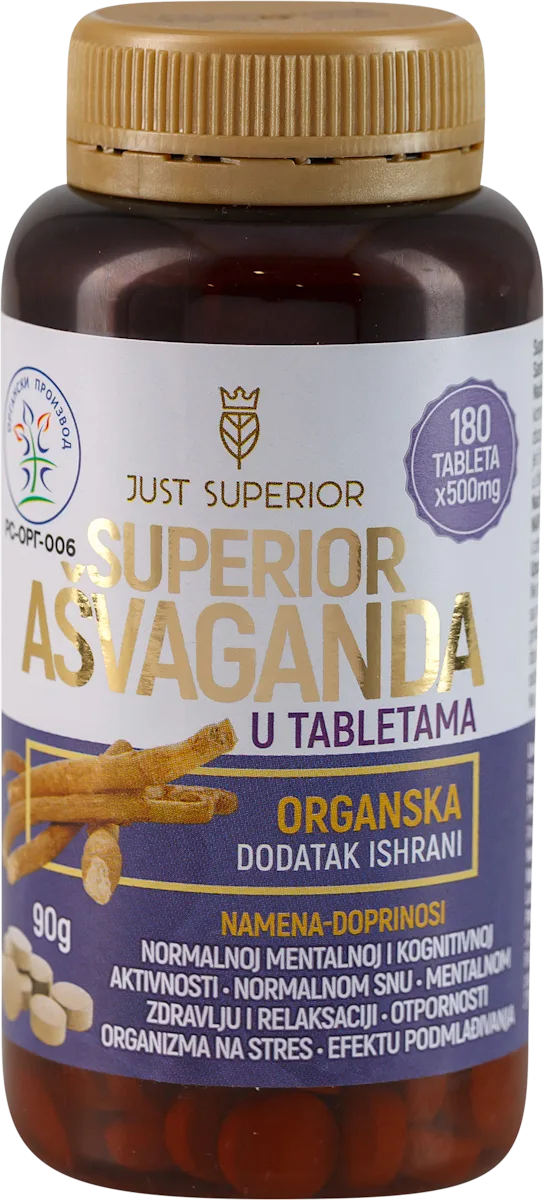 SUPERIOR AŠVAGANDA u tabletama, 180 Tableta
