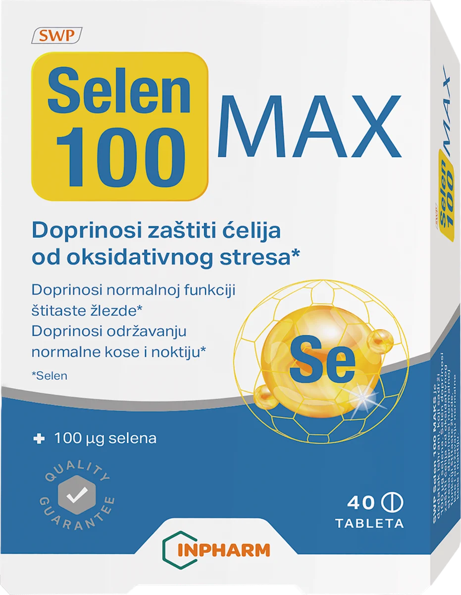 SWP Selen 100 MAX tablete, 40 Tableta