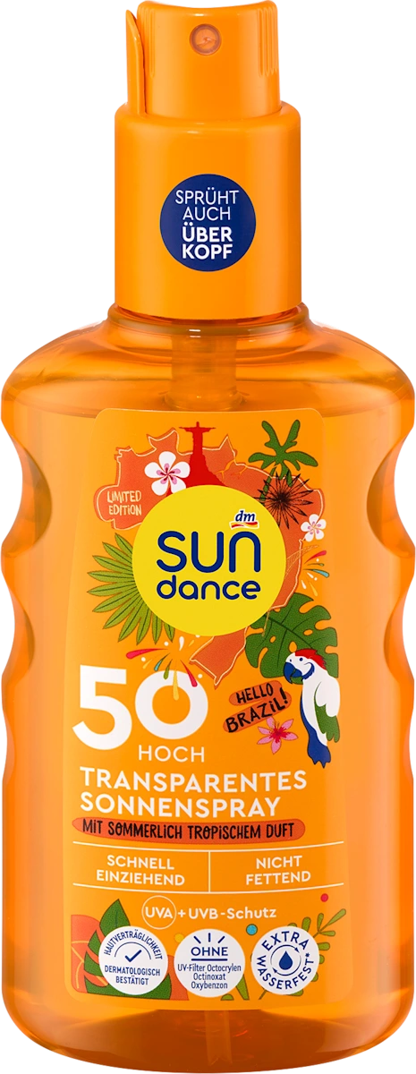 Transparentni sprej za zaštitu od sunca Hello Brazil, SPF50, 200 ml