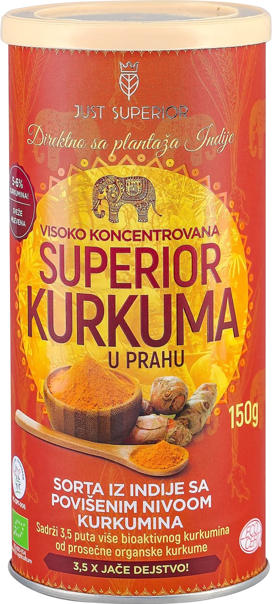 VISOKO KONCENTROVANA SUPERIOR KURKUMA U PRAHU, 150 g