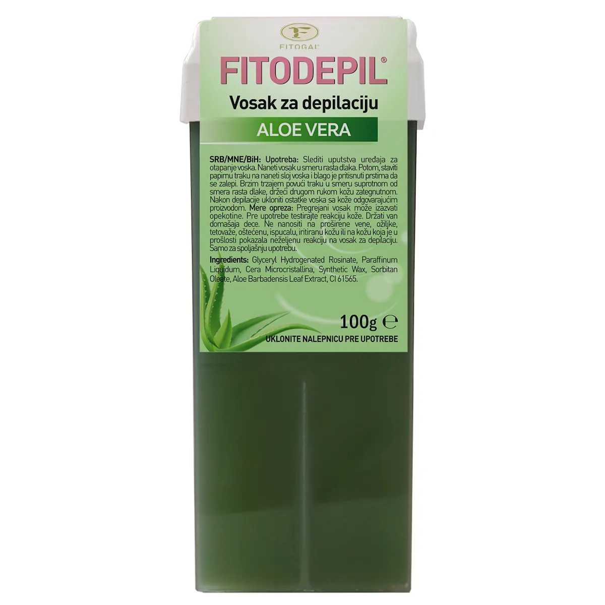 Vosak za depilaciju, aloe vera, 100 g