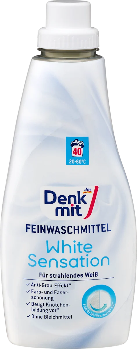 White Sensation tečni detergent za osetljiv beli veš, 1 l