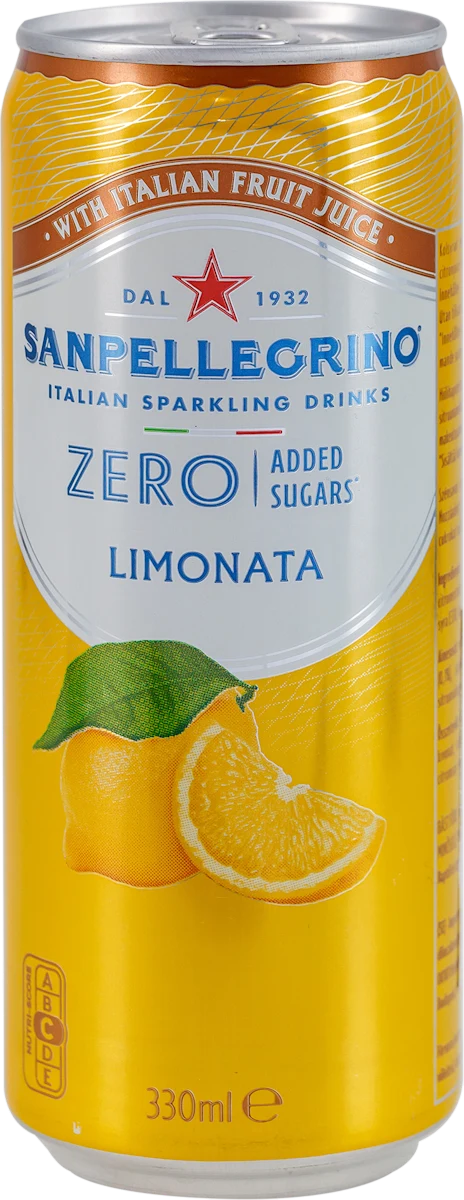 ZERO LIMONATA gazirano osvežavajuće bezalkoholno piće sa sokom od limuna, sa zaslađivačima, 330 ml