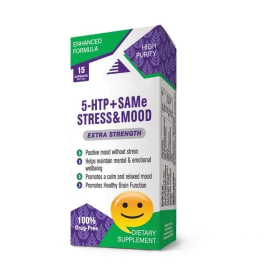 5-HTP + SAMe Stress & Mood,15 kapsula