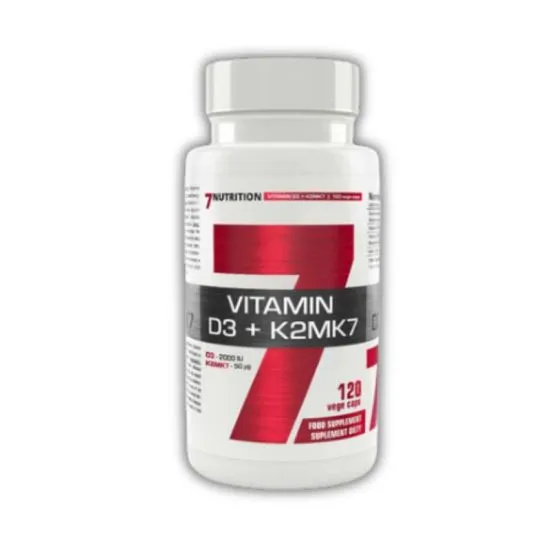 7Nutrition vitamin D3+K2MK7 120 kapsula