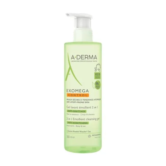 A-Derma Exomega Control penušavi gel 2 u 1 500ml