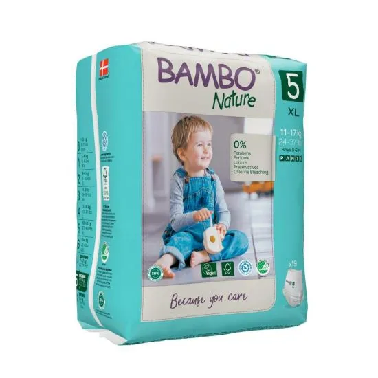 Bambo Nature gaćice 5 (11-17kg), 19 komada