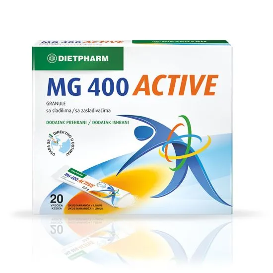 Dietpharm MG Active 400, 20 kesica