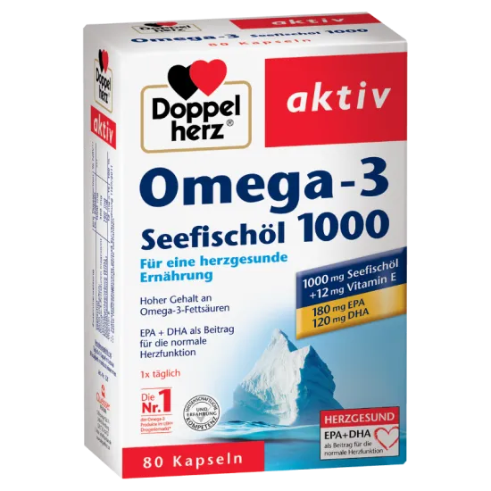 Doppelherz Aktiv Omega 3 1000mg, 80 tableta