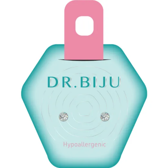 Dr.Biju minđuše 3.3MM Providne Krug