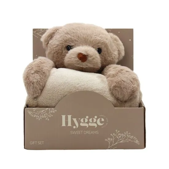 Hygge Sweet Dreams ćebe sa igraćkom Bear