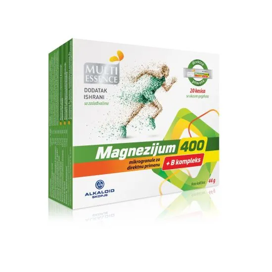 Magnezijum 400 + B komplex granule, 20 kesica