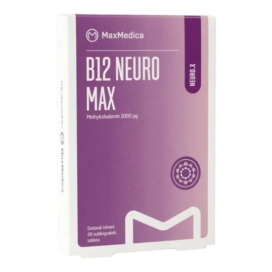 Maxmedica B12 Neuro Max, 30 sublingvalnih tableta