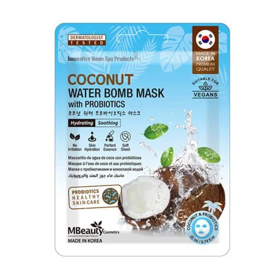 MBeauty heet maska sa kokosovom vodom i probioticima 22ml
