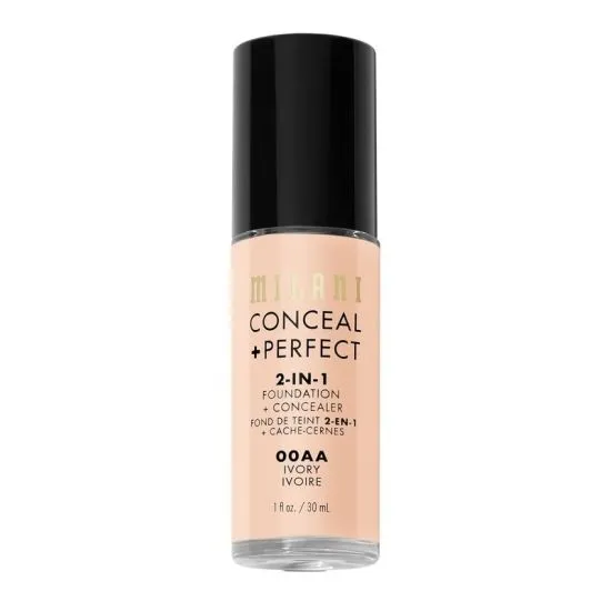 Milani Conceal + Perfect 2-in-1 puder 00AA Ivory 30ml