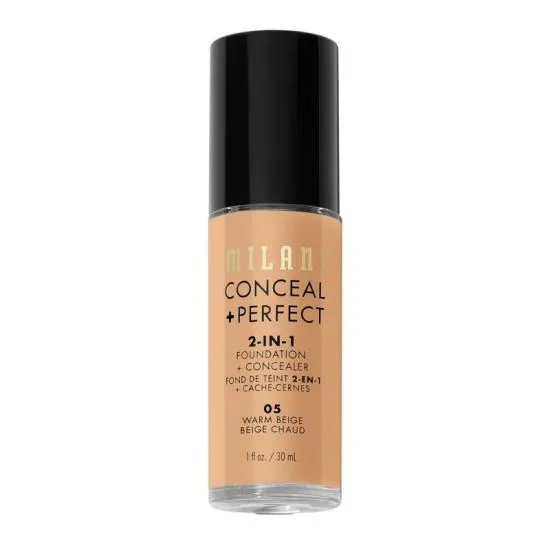 Milani Conceal + Perfect 2-in-1 puder 05 Warm Beige 30ml
