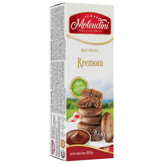 Molendini Keks punjen kremom 180g