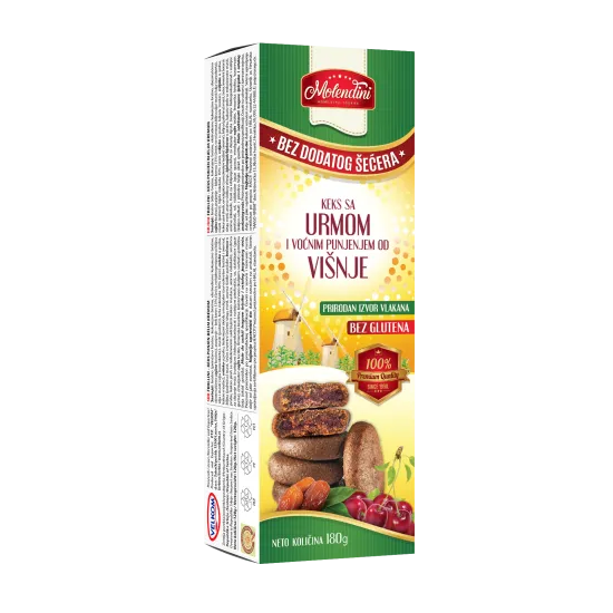 Molendini Keks sa urmom punjen višnjom 180g