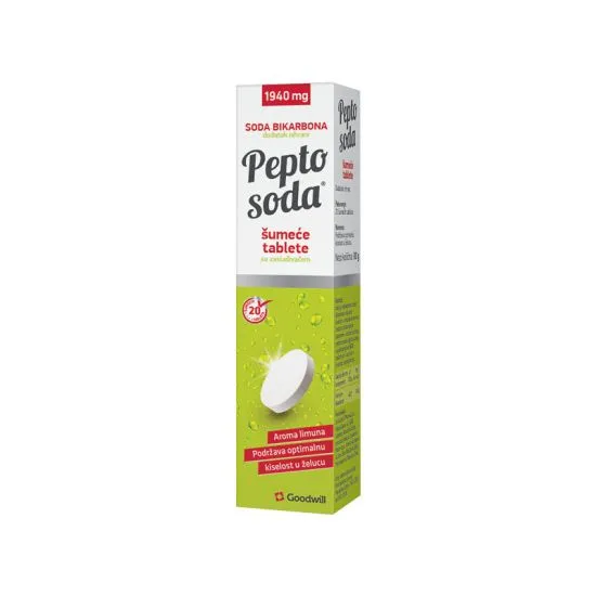 Pepto Soda šumeće tablete za želudac, 20 tableta