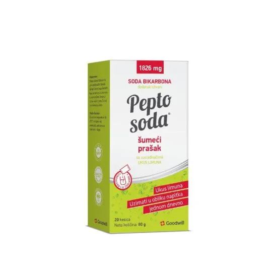 Pepto Soda šumeći prašak sa zaslađivačem 20 kesica