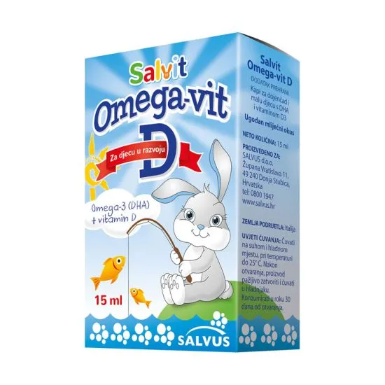 Salvit Omega Vitamin D kapi 15 ml