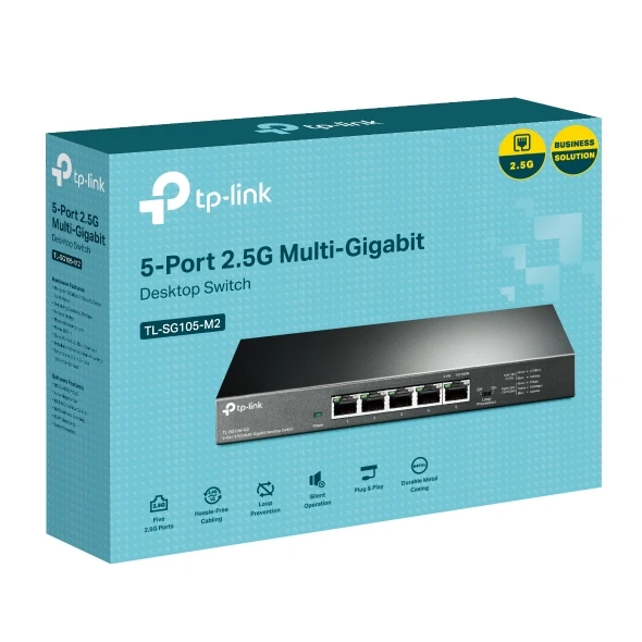 LAN Switch 5P TP-LINK TL-SG105-M2 - Unmanaged - 5x2.5G - DS Computers DOO