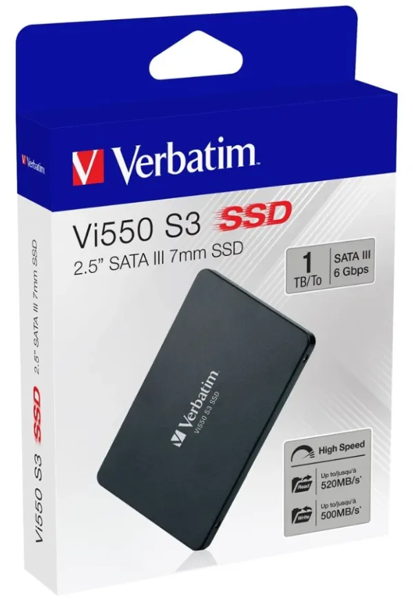 SSD 2.5 SATA Verbatim Vi550 S3 1TB 520MB/s 500MB/s - DS Computers DOO