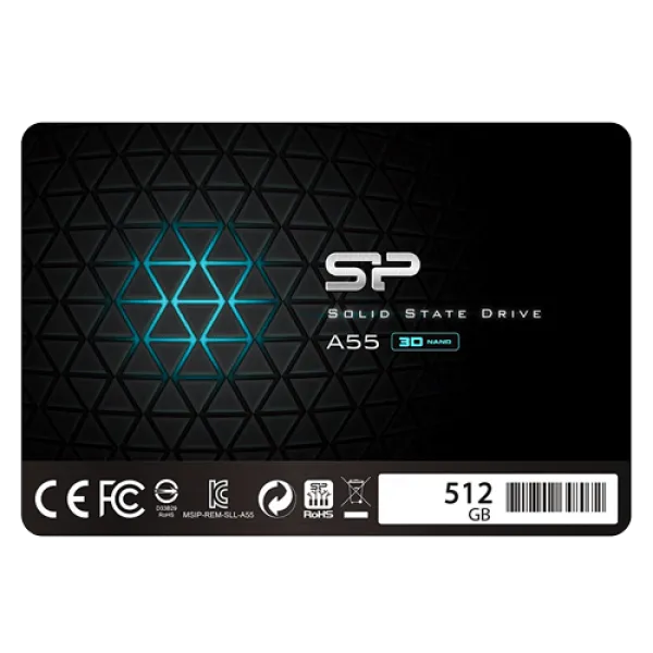 SSD 2.5 SATA SiliconPower A55 512GB, SP512GBSS3A55S25