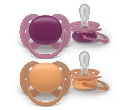 AVENT VARALICA SOFT 18M+ 2KOM ORANGE/VIOLET