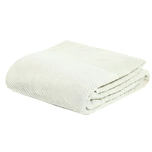 Dekordom Frotir prekrivač zig zag grande 145x200 - ivory
