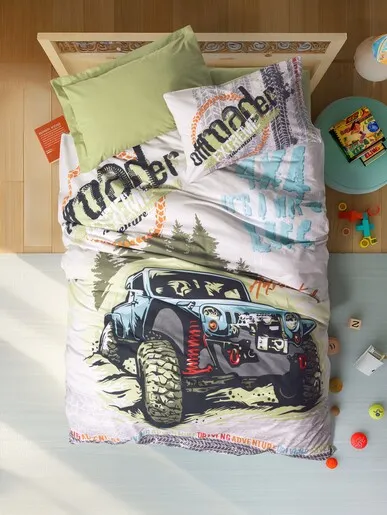 Dekordom Posteljina cb simple set single - junior - adventure