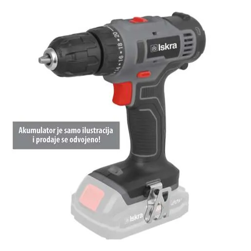 Iskra x-cross akumulatorska bušilica 20v Ix-dr39