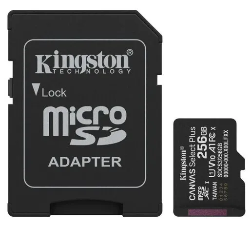 Micro SD Kingston 256GB SDCS3/256GB + adapter