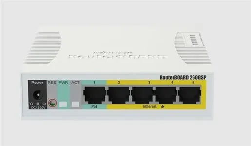 MikroTik RB260GSP CSS106-1G-4P-1S Switch