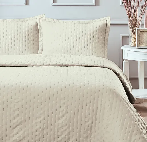 Prekrivač trattino 200x220 - sand beige