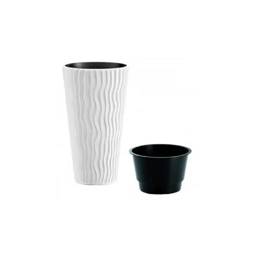 Prosperplast Saksija Sandy Slim 30X52Cm Bela PR DPSP300-S449