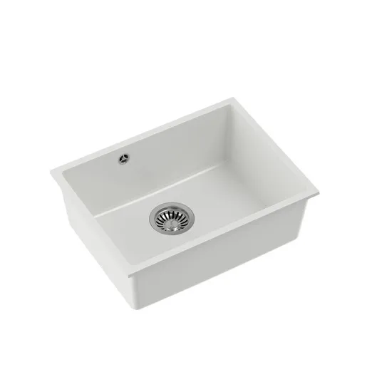 Quadron ALEC 50 GraniteQ,podgr Sudopera 1 posuda- snow white/steel HQA5340BIK