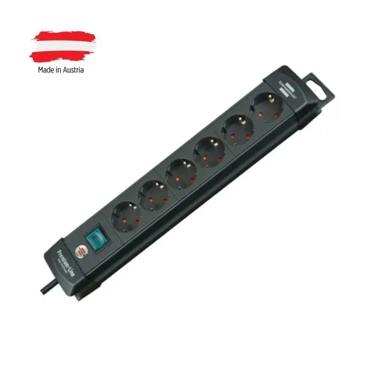 Razvodnik sa 6 mesta 3m 1.5mm2 + prekidač 6110016b