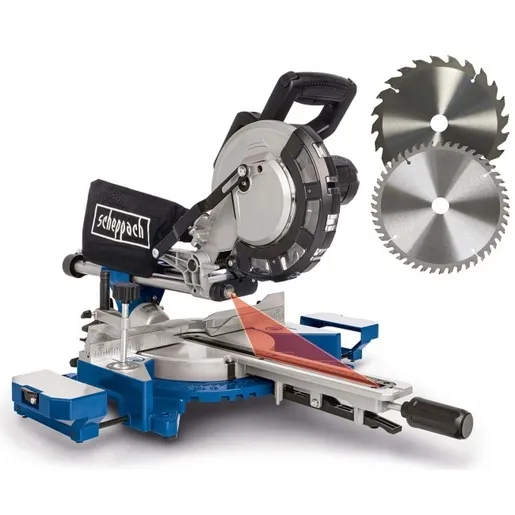 Scheppach potezno nagibna testera 216mm HM216 2000W + 2 lista testere 5901215903