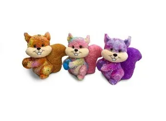 Veverica pliš glitter sa lešnikom 25cm