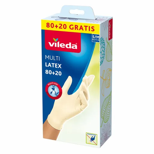 Vileda Rukavice multi latex 80+20 S/M