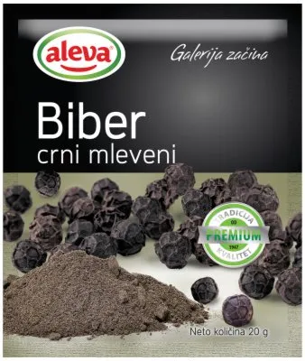 BIBER MLEVENI CRNI ALEVA 20G