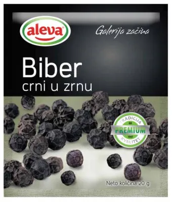 BIBER U ZRNU CRNI ALEVA 20G