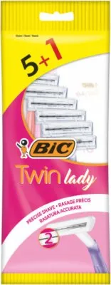 BRIJAČ ŽENSKI TWIN LADY BIC 5+1