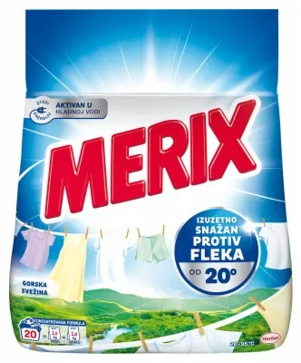 DETERDŽENT ZA VEŠ FRESH 20PR MERIX 1.5KG