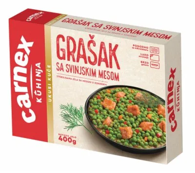 GRAŠAK SA SVINJSKIM MESOM CARNEX 400G