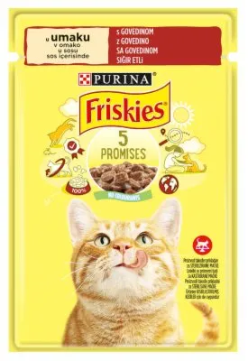 HRANA ZA MAČKE PRELIV GOVEDINA FRISKIES 85G